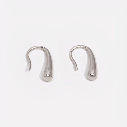 Francesca – Pendientes Gota de Agua Plateados