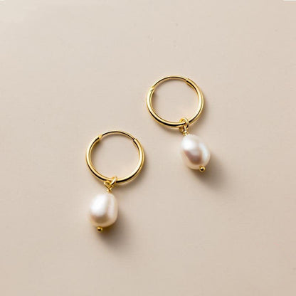 Bella – Pendientes de Perlas de Agua Dulce