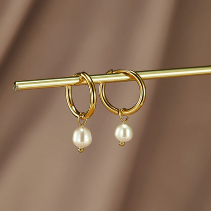 Bella – Pendientes de Perlas de Agua Dulce