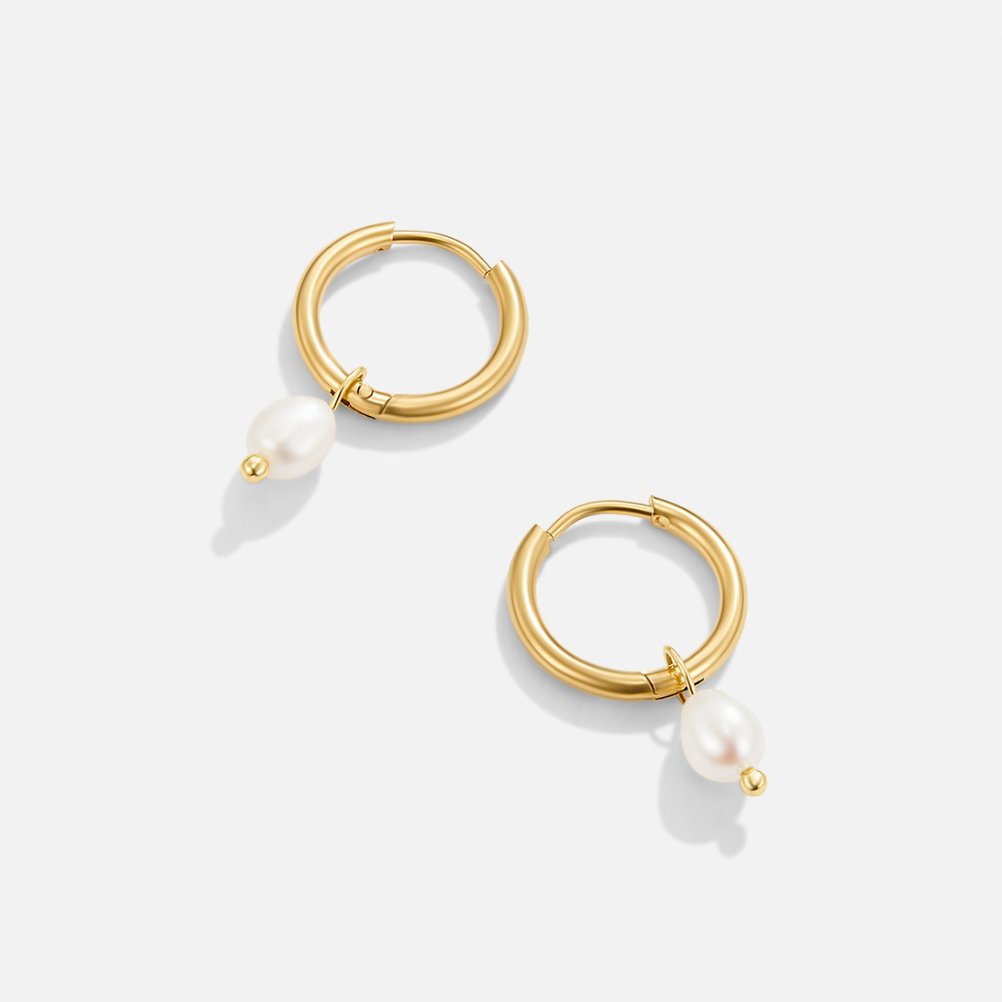 Bella – Pendientes de Perlas de Agua Dulce