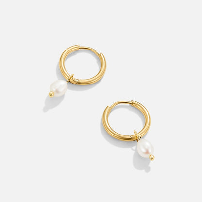 Bella – Pendientes de Perlas de Agua Dulce