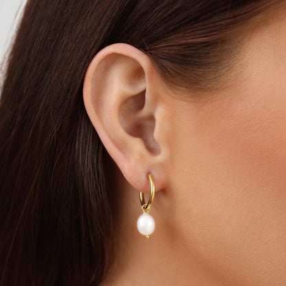Bella – Pendientes de Perlas de Agua Dulce