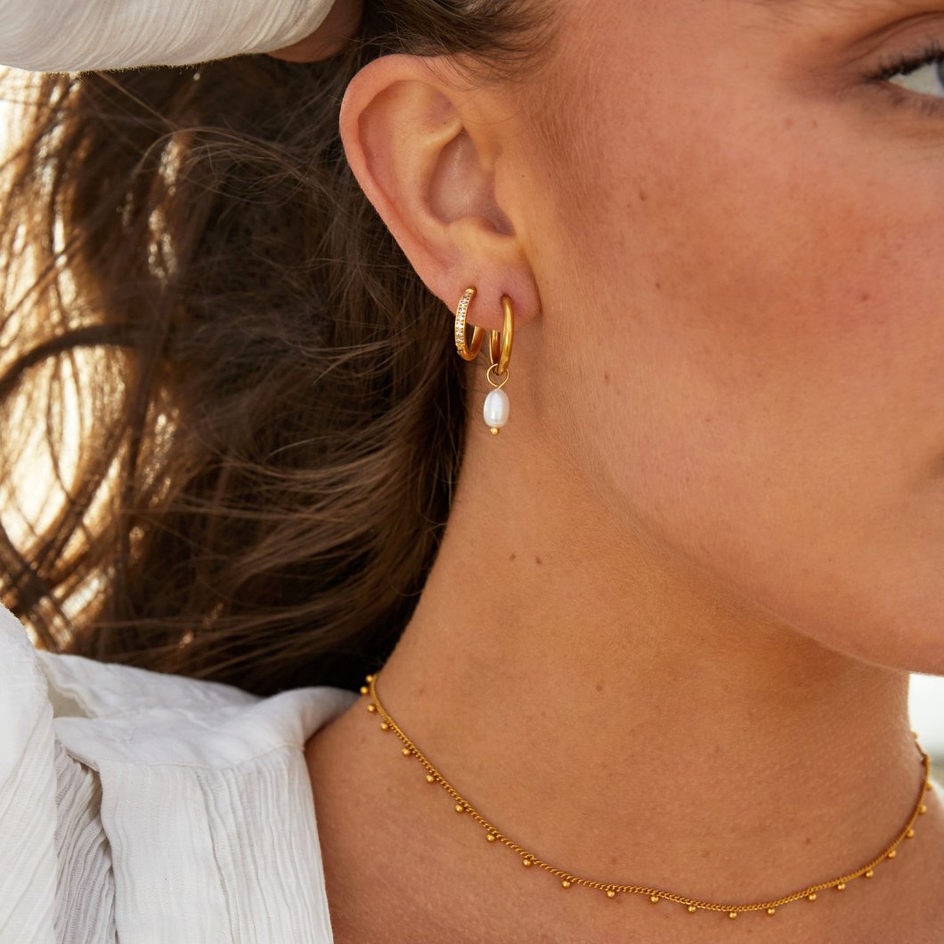 Bella – Pendientes de Perlas de Agua Dulce