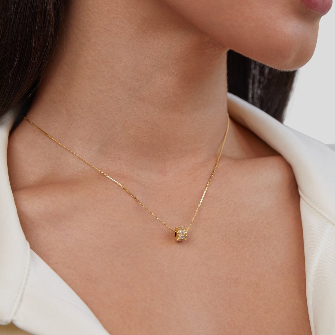 Gigi – Collar Cristal en Oro 18K