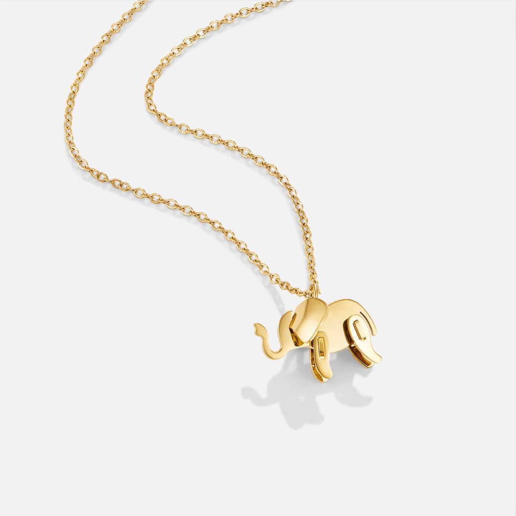 Dione - Collar de elefante en oro