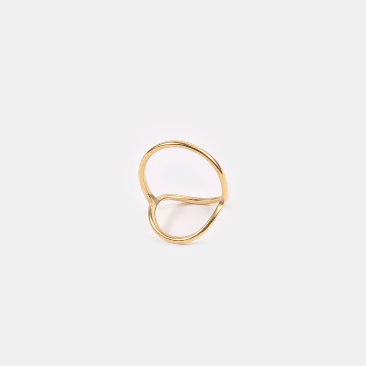 Bailey – Anillo Ovalado Dorado Minimalista