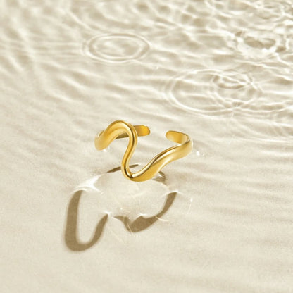 Kaia – Anillo Ola Dorada
