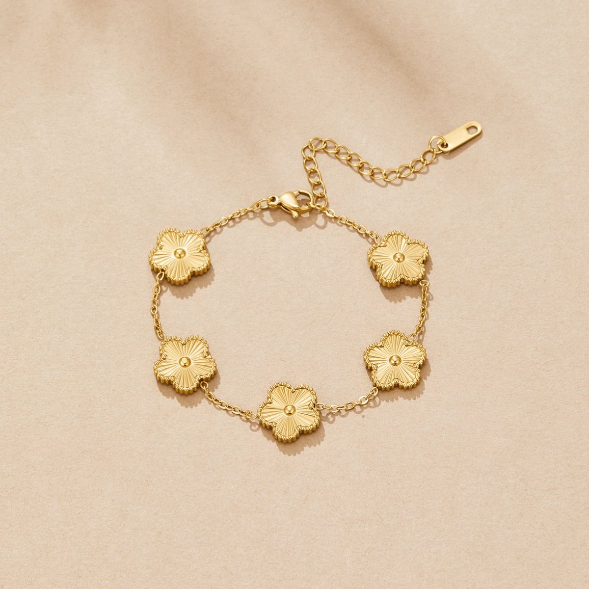 Clary – Pulsera Trébol Dorado