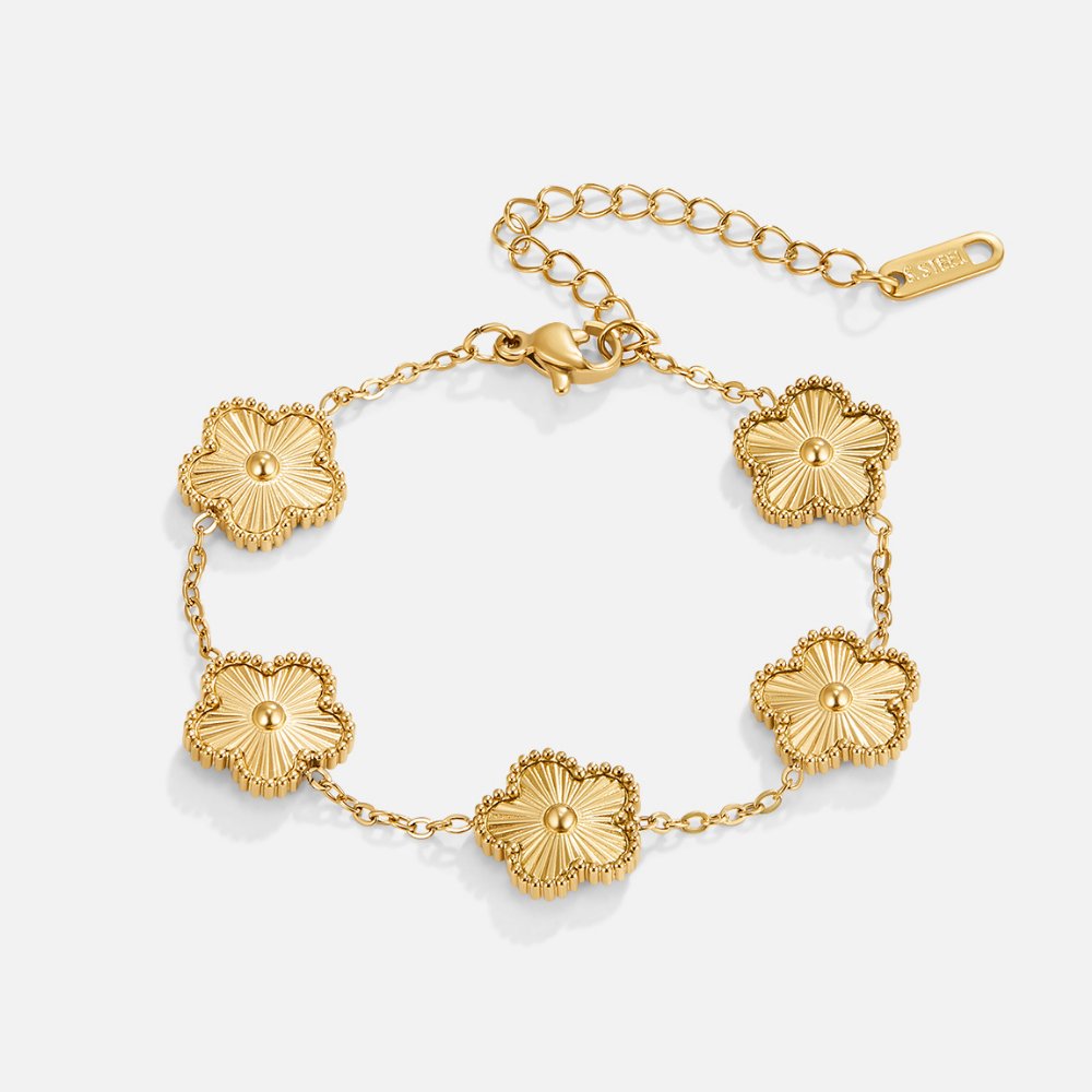 Clary – Pulsera Trébol Dorado