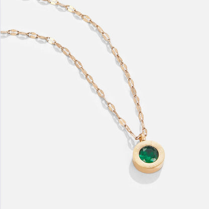 Jihyo – Collar Cristal Verde