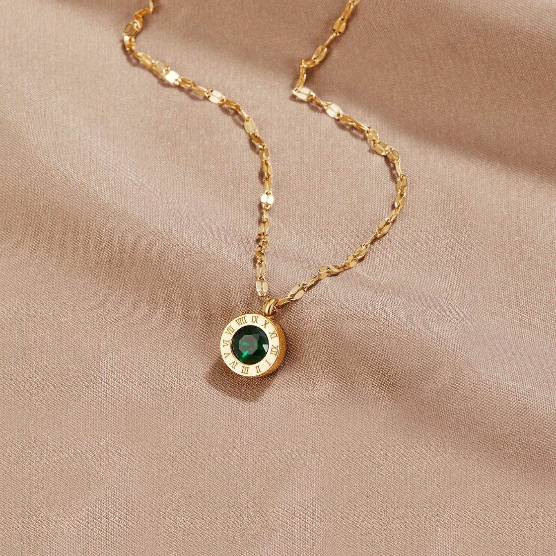 Jihyo – Collar Cristal Verde