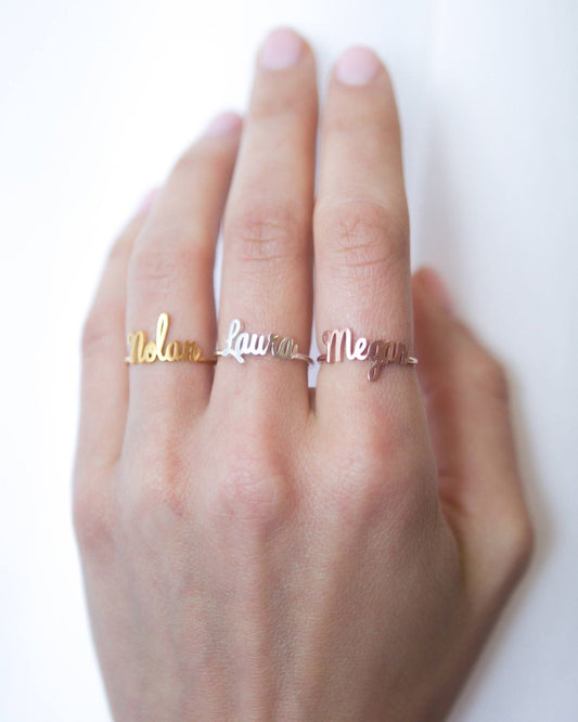 Personaliza tu anillo con nombre – Anillo personalizado