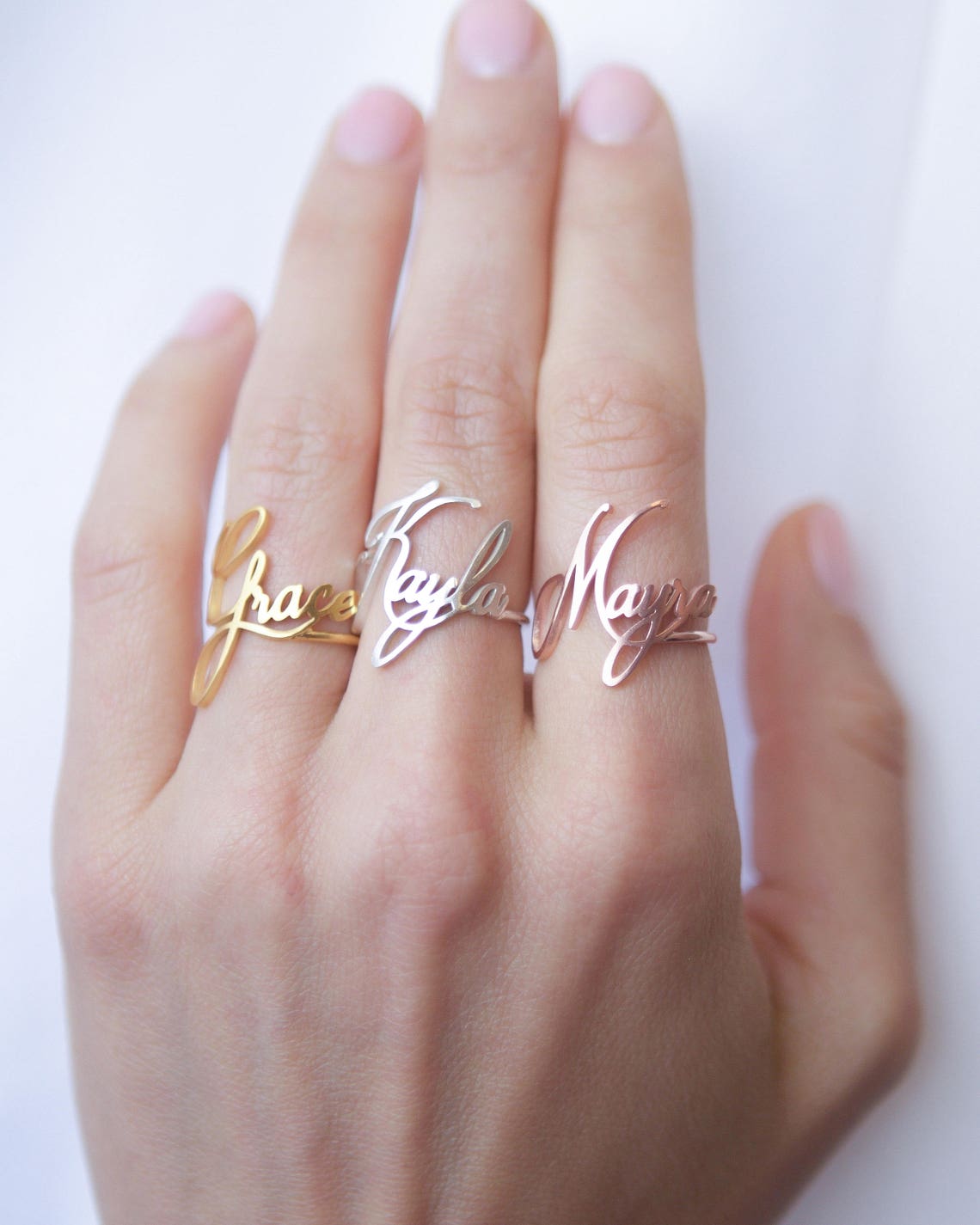 Personaliza tu anillo con nombre – Anillo personalizado