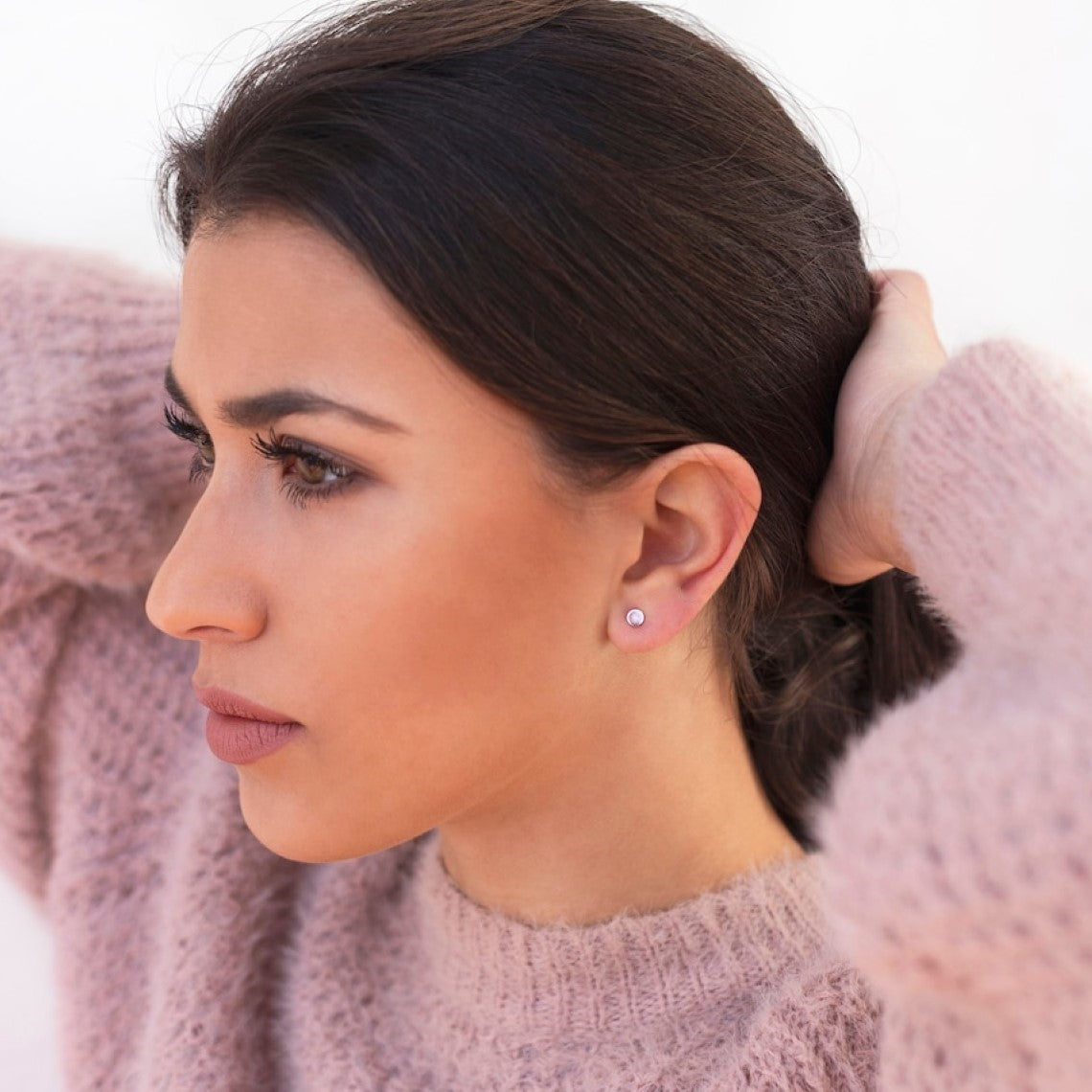 Tiny circle dot - Pendientes minimalistas