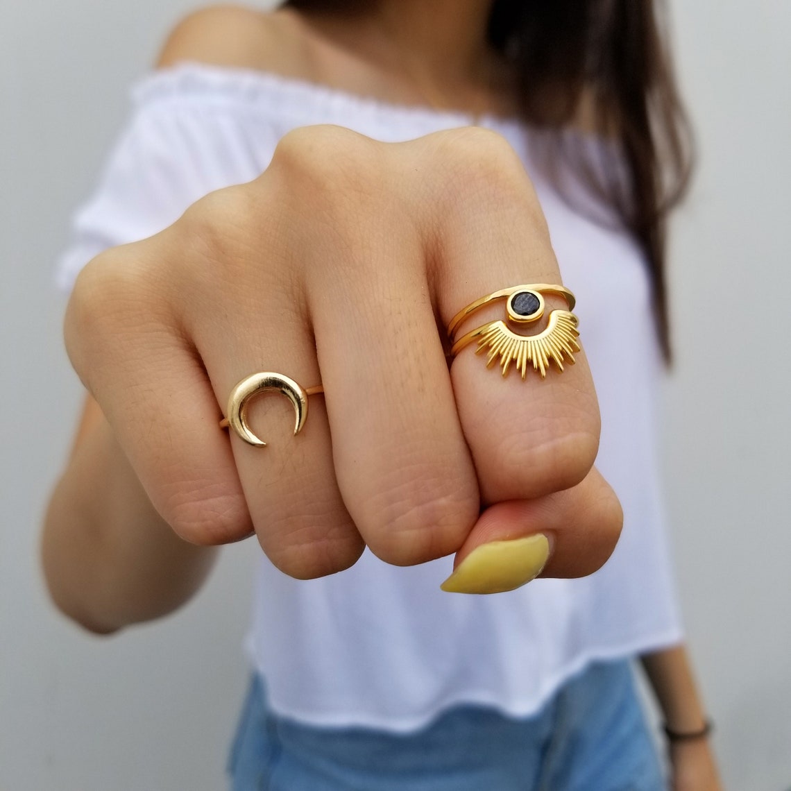 Anillo Rayos del Sol - Anillo Sol Naciente