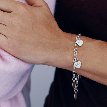 Collar de Corazón Personalizado - Pulsera de eslabones