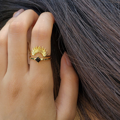Anillo Rayos del Sol - Anillo Sol Naciente
