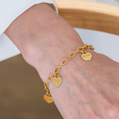 Collar de Corazón Personalizado - Pulsera de eslabones