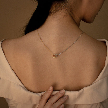 Collar Círculo Eterno - Collar de Círculos Enlazados