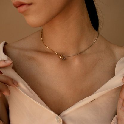 Collar Círculo Eterno - Collar de Círculos Enlazados