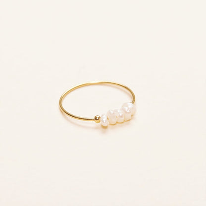 Mini anillo de perlas de agua dulce