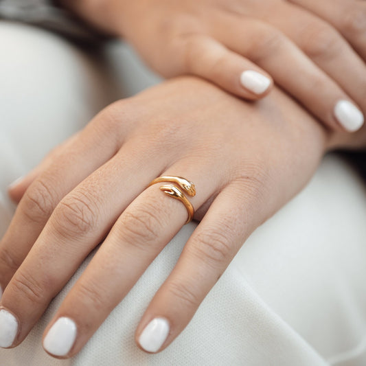 Anillo de Abrazo - Anillo de Mano de Abrazo