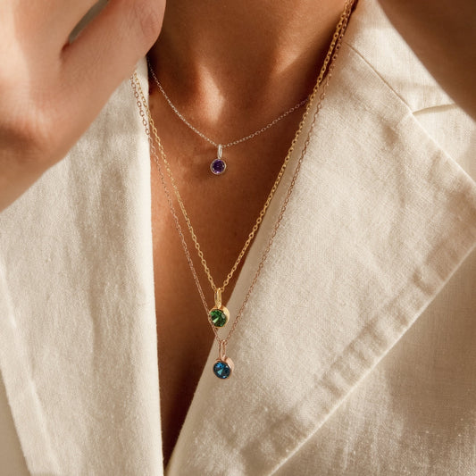 Collar con piedra de nacimiento - Collar con gema