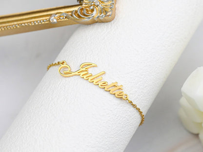 Anillo de tobillo personalizado en oro - Pulsera de tobillo con tu nombre