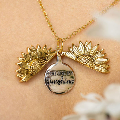 Eres mi sol - Collar con colgante de girasol