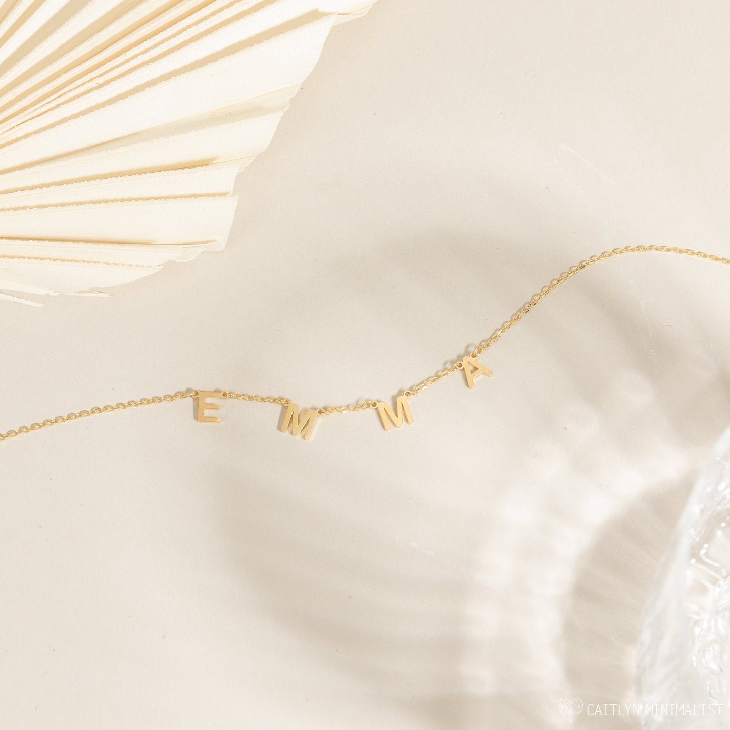 Cadena de nombre con letras - Collar de nombre personalizado