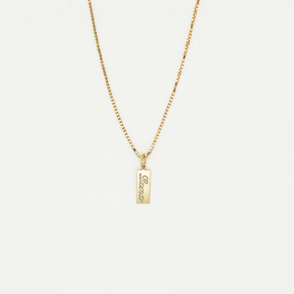 Lina – Collar Etiqueta Delicada Personalizada