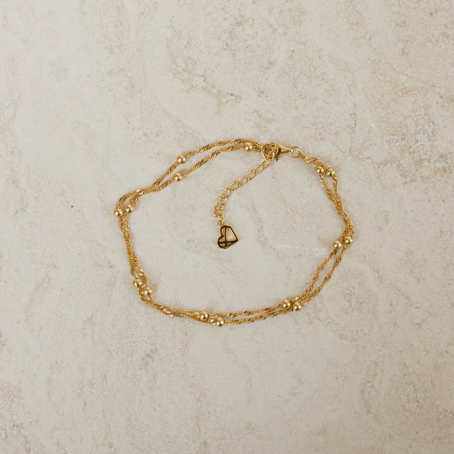 Doble cadena de cuentas Ripple - Pulsera de capas