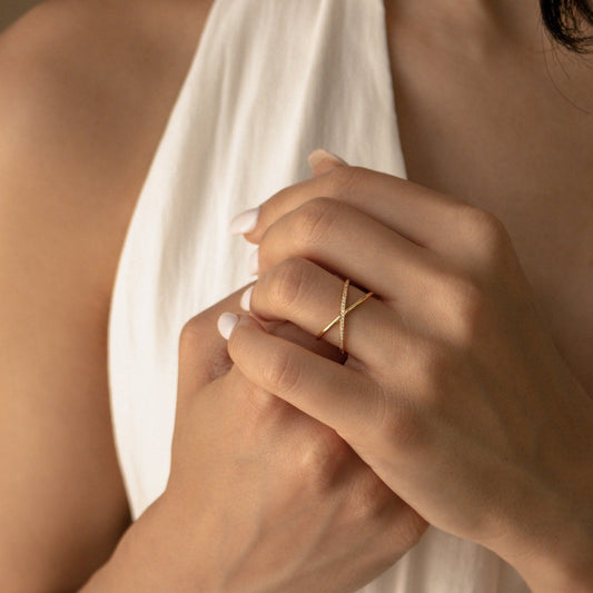 Zara – Anillo X Pavé Lujo