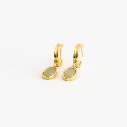 Jade – Criollas Pendientes en Piedra Fina