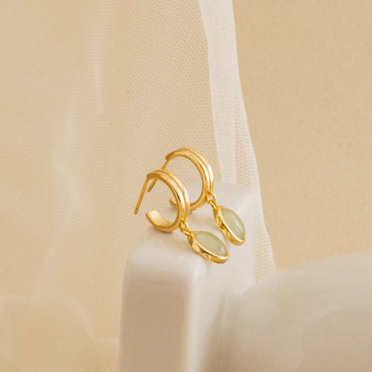 Jade – Criollas Pendientes en Piedra Fina