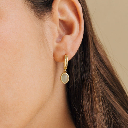 Jade – Criollas Pendientes en Piedra Fina