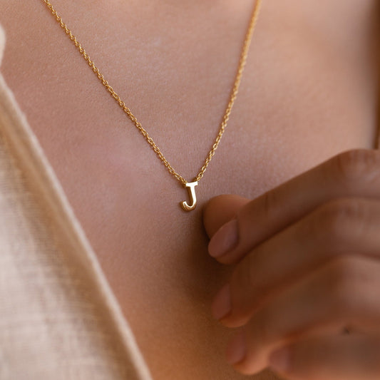 Collar delicado con iniciales - Collar elegante con letras