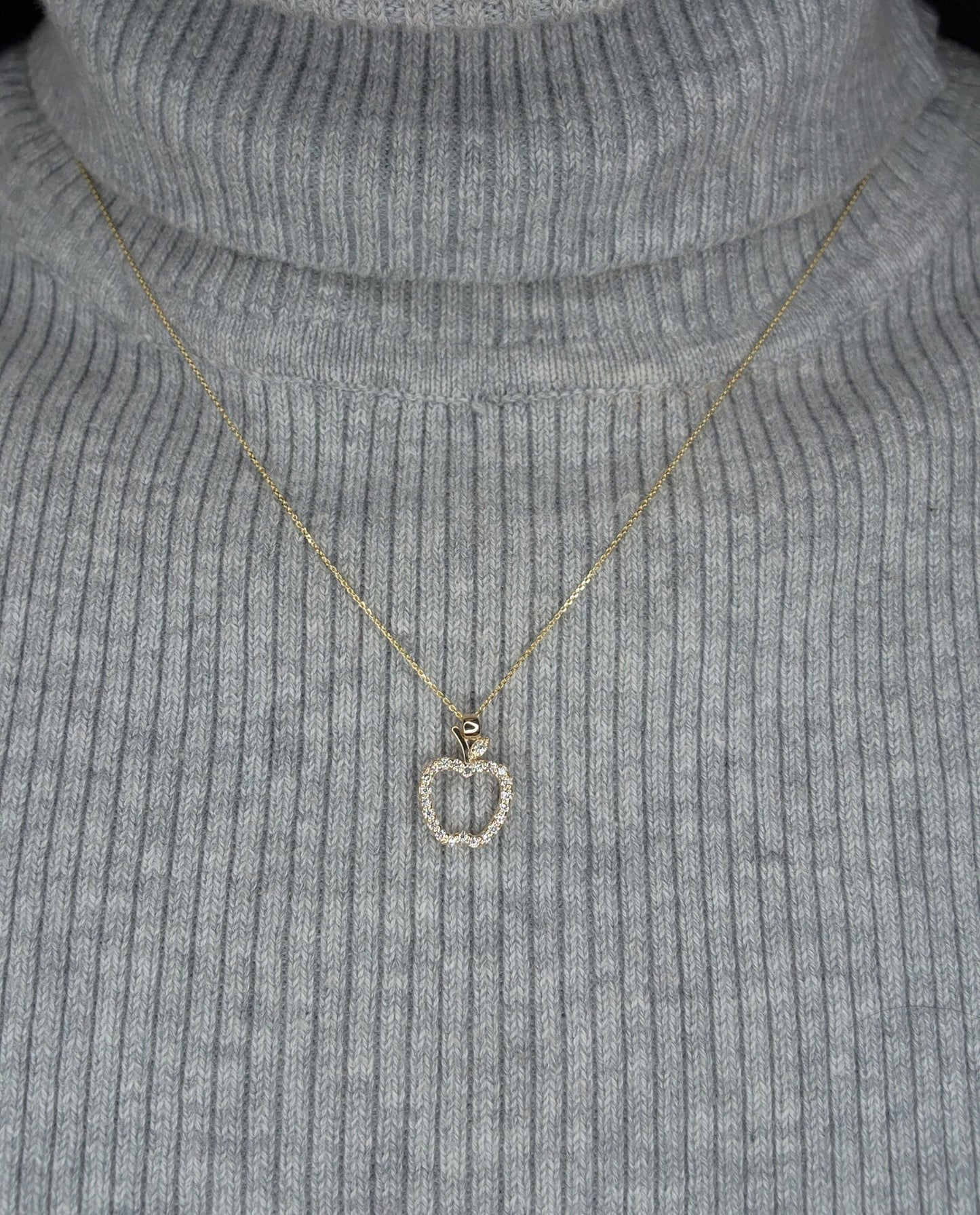 Collar Manzana Abierta Oro
