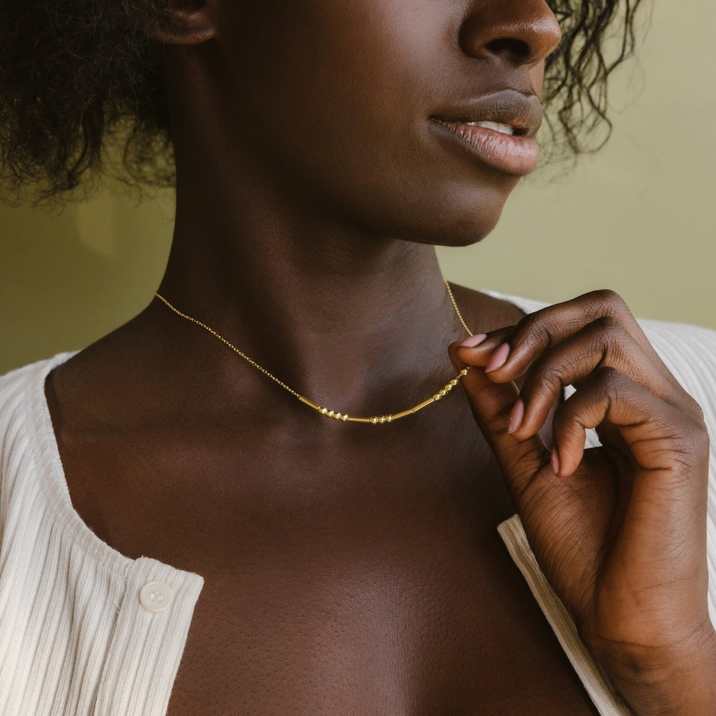 Leanie – Collar Código Morse Personalizado