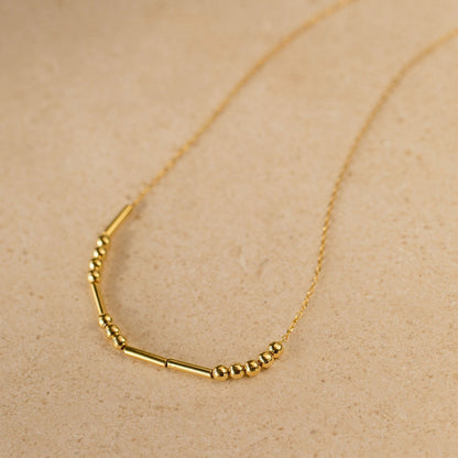 Leanie – Collar Código Morse Personalizado