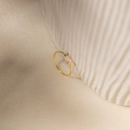 Diana – Anillo Dúo Marquise y Baguette
