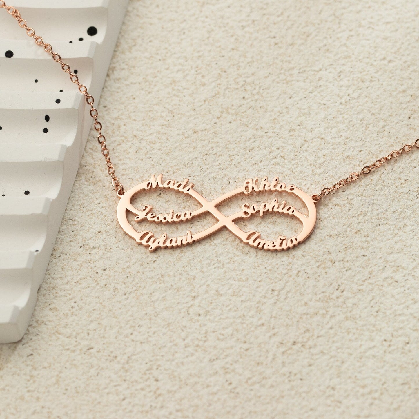 Collar Infinity Personalizado - Collar de Nombre Infinito