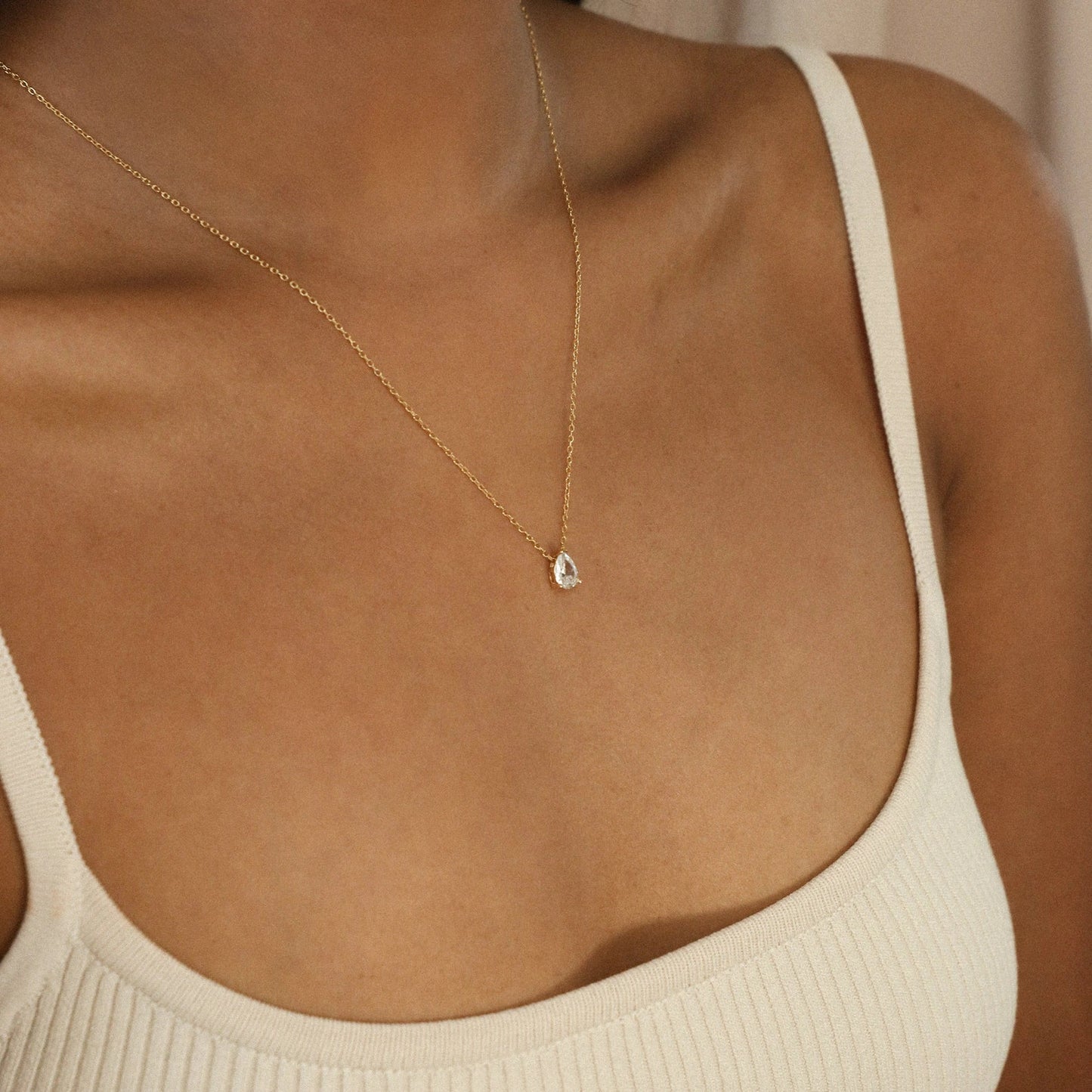 Birne Diamant - Collar de diamantes en forma de lágrima