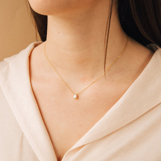 Birne Diamant - Collar de diamantes en forma de lágrima
