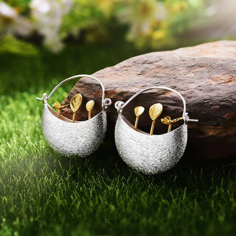 Florella – Pendientes Florales en Plata y Oro