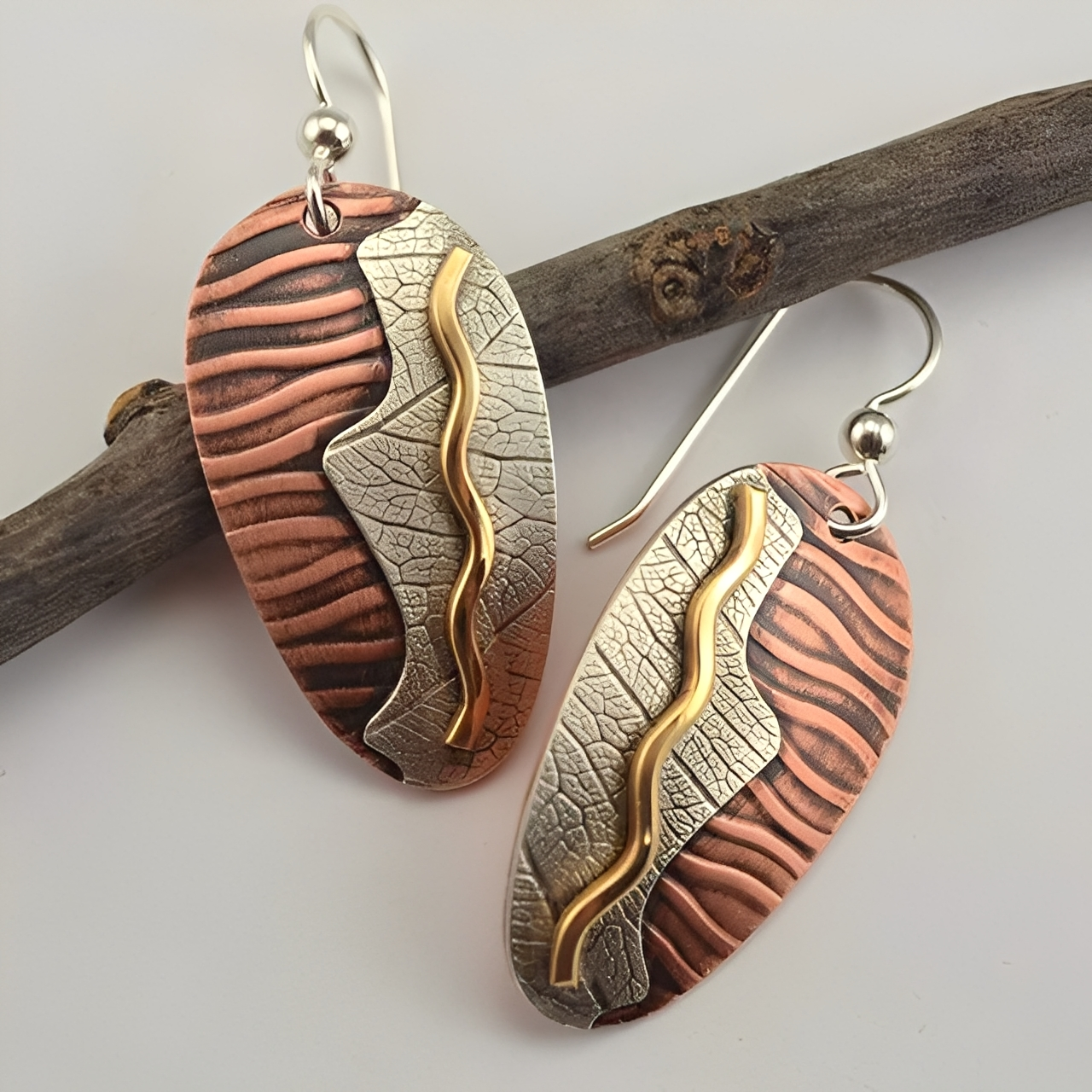 Sahara – Pendientes Vintage de Plata Desértica