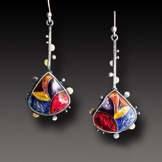 Amara – Pendientes Vintage Multicolor