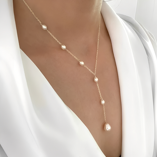 Isabella – Collar Vintage con Colgante de Perla