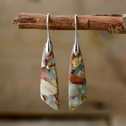 Miley – Pendientes Vintage en Piedra Natural