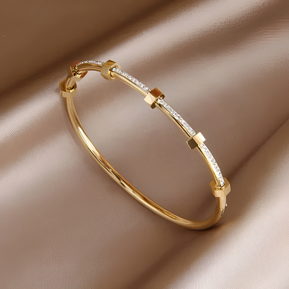 Amy – Pulsera Dorada Brillante